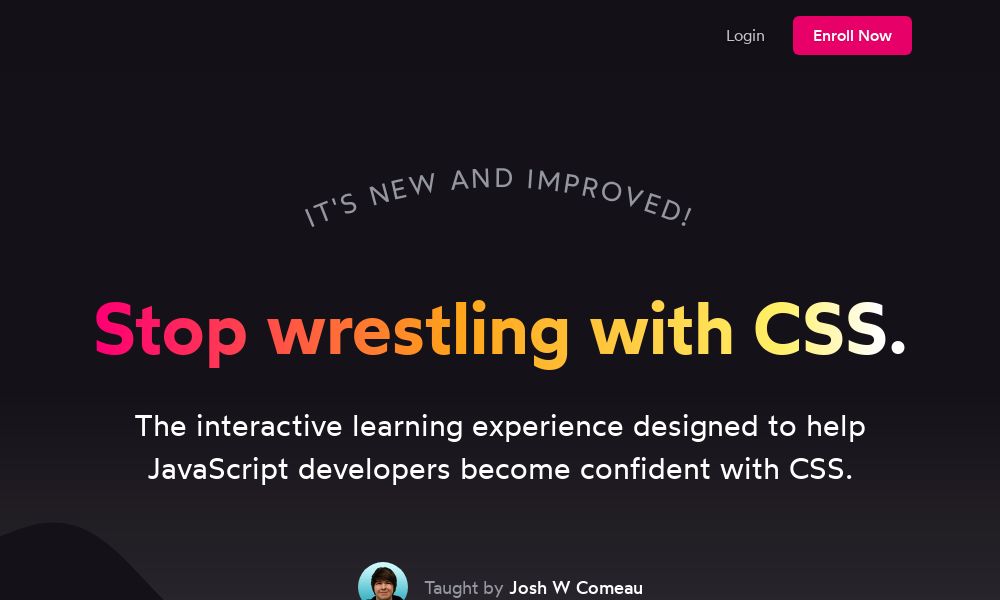 Screenshot of CSS for JS developers