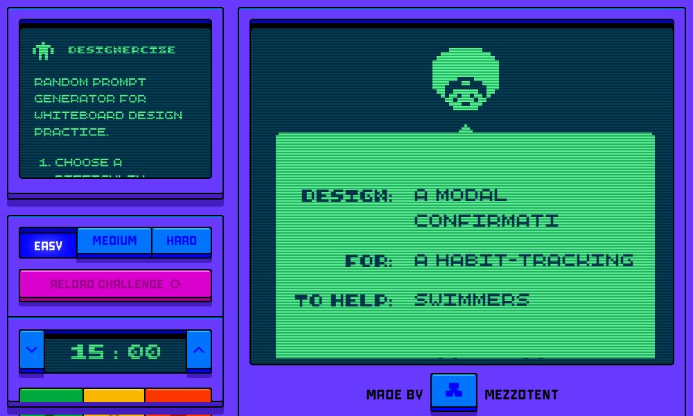 Screenshot of Designercize