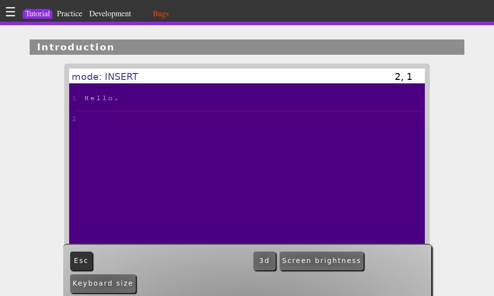 Screenshot of Open Vim